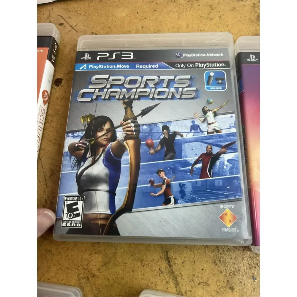 5 game ps3 bundle lot Just Dance 3 Karaoke Active 2 Sports Champions Zumba FS/H
